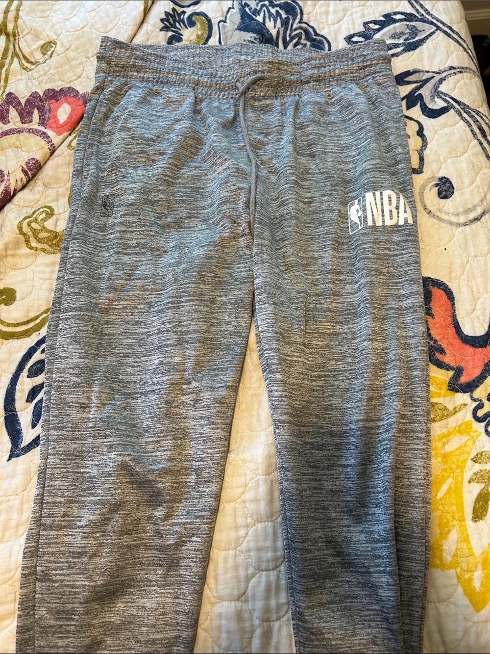 NBA Gray Marled Kids' Jogger Sweatpants